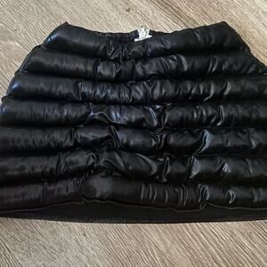 skirt womens puffer mini skirt black size small fancy dream0